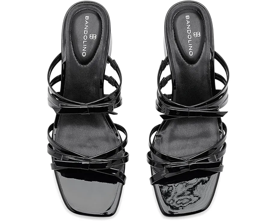 Сандалии Bandolino Mattien с ремешками и бантом на среднем квадратном каблуке