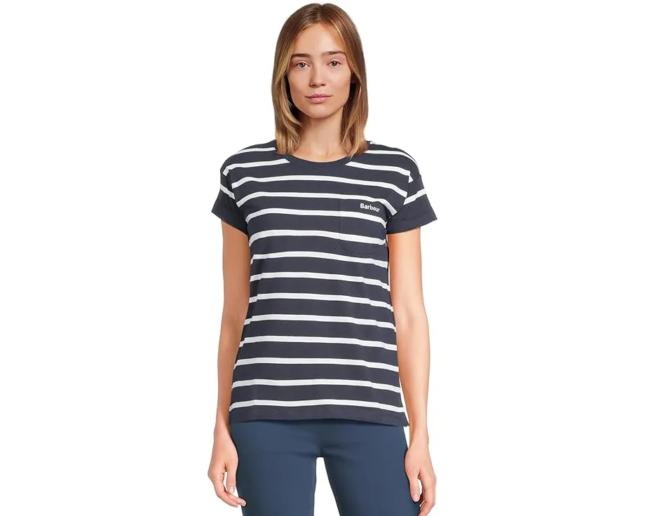 Футболка Barbour Otterburn с полосками и вышивкой на груди