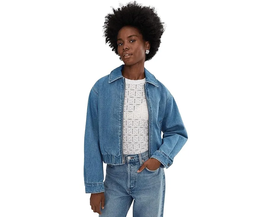 Куртка бомбер Levi's с отложным воротником и хлопковым кроем