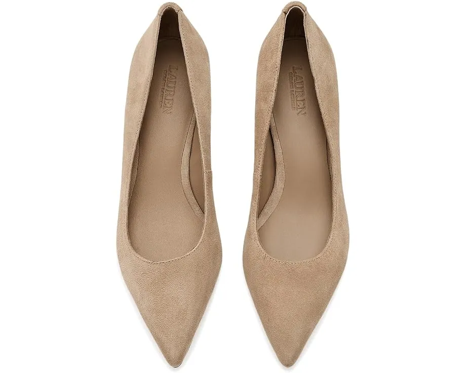 Туфли Adrienne Suede Pumps от Lauren Ralph Lauren с заостренным носком