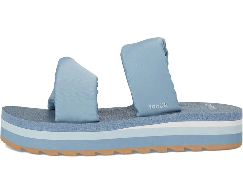 Сандалии Sanuk Yoga Twist-n-slide с платформой и стегаными ремнями на удобной стельке из пеноматериала