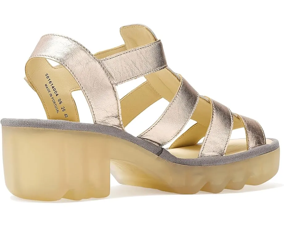 Сандалии FLY LONDON Terf614fly на квадратном каблуке с пряжкой и стелькой из пены