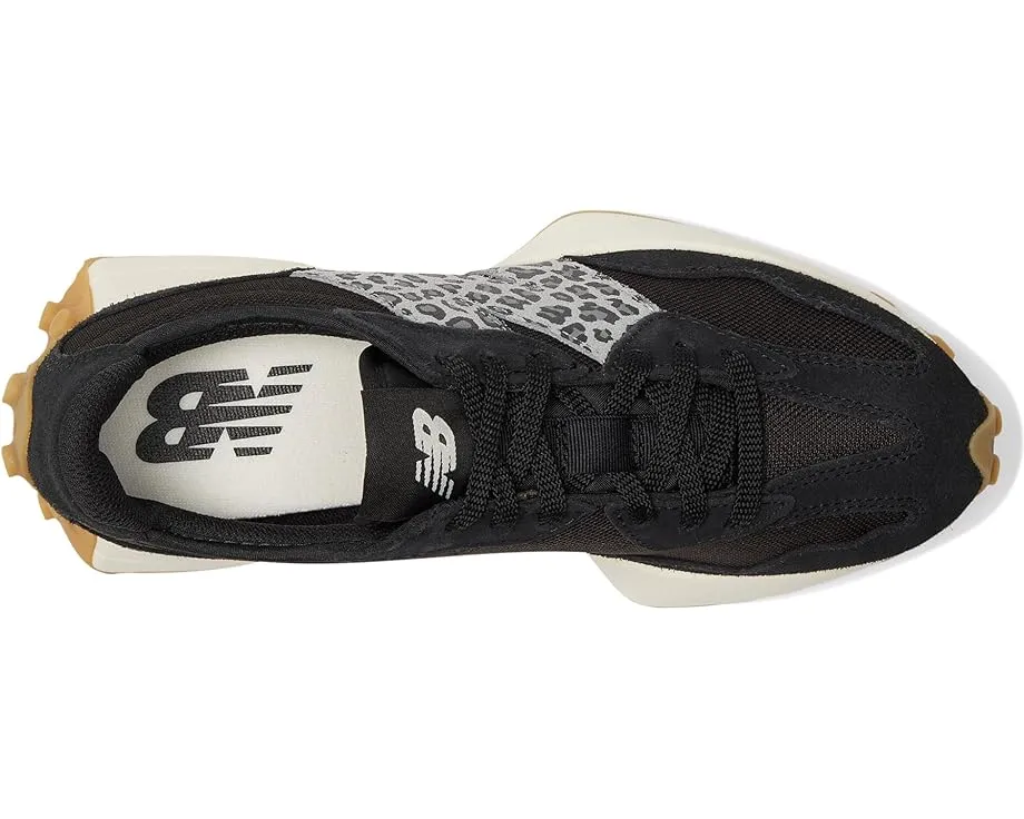 Кроссовки New Balance Classics 327 из замши и сетки с массивным логотипом