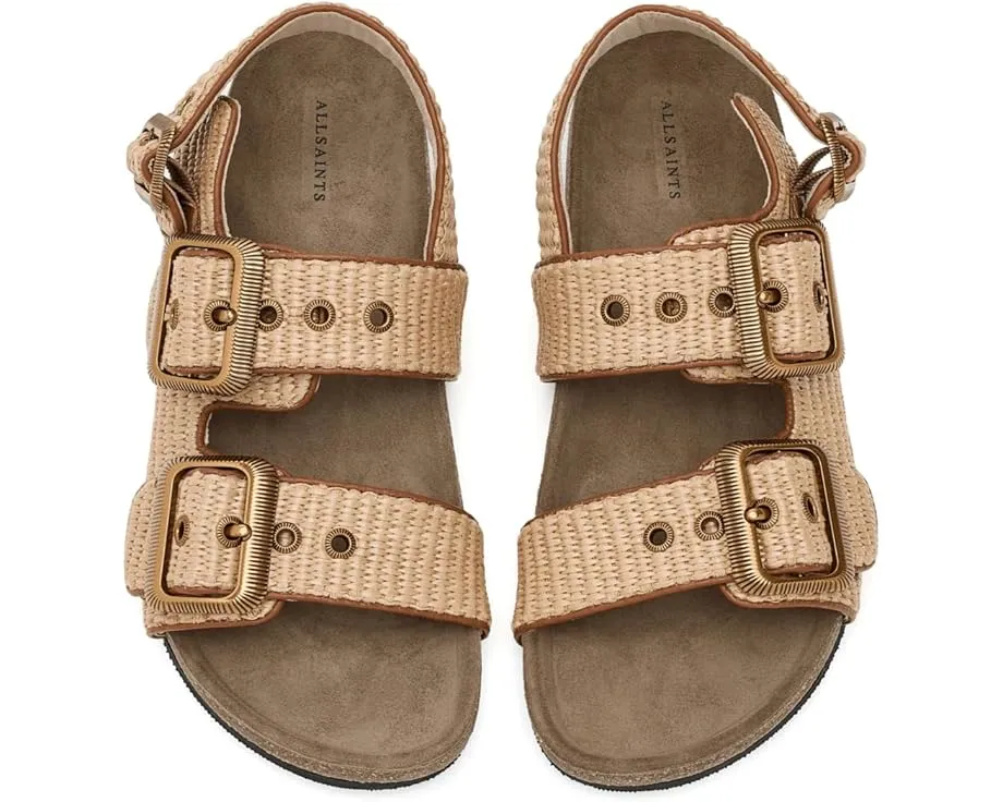 Босоножки Staffa AllSaints из рафии с западными пряжками