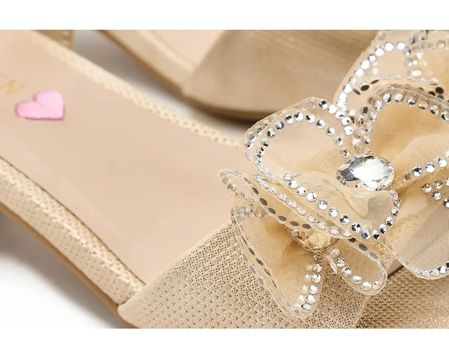 Детские сандалии Steve Madden Kids Cinthia с квадратным каблуком и цветочным декором