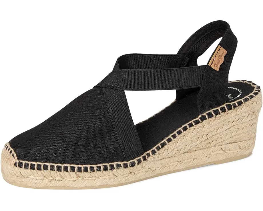 Босоножки Toni Pons Ter на платформе из льна