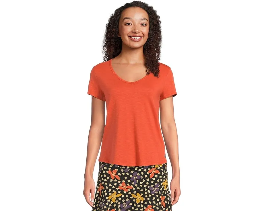 Футболка Toad&Co Marley с коротким рукавом и V-образным вырезом