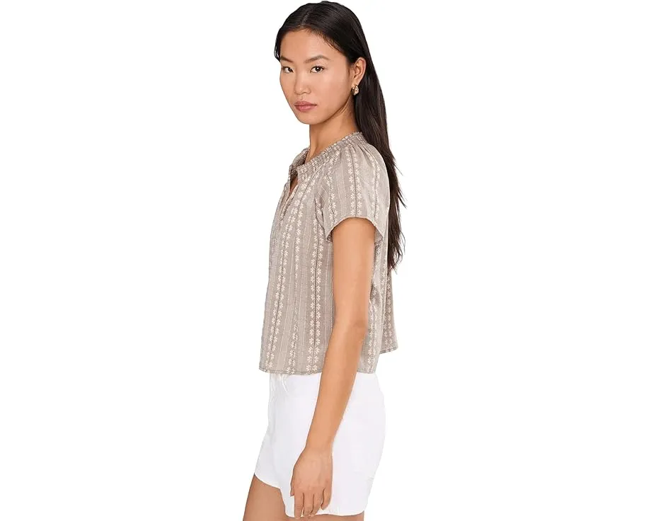 Блуза Splendid Meadow из мягкой ткани с V-образным вырезом и короткими рукавами