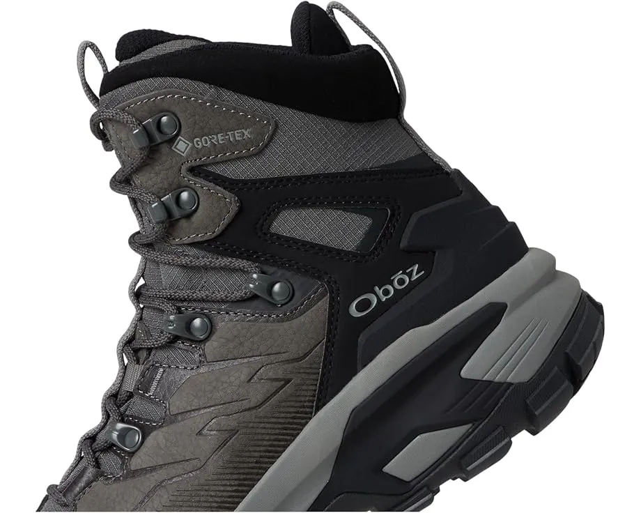 Ботинки Oboz Bridger Ridge Mid GTX с мембраной GORE-TEX и кожаным верхом