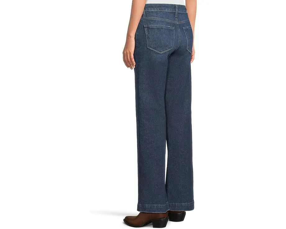 Paige Джинсы Leenah 32 дюйма (81.28 см) в цвете Frevo с винтажным кроем