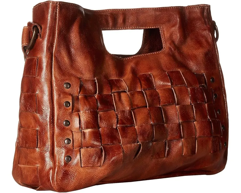 Сумка кроссбоди Bed Stu Orchid из зерненой кожи с регулируемым ремнем