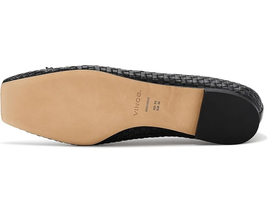 Балетки Vince Darla с плетеным верхом и квадратным носком