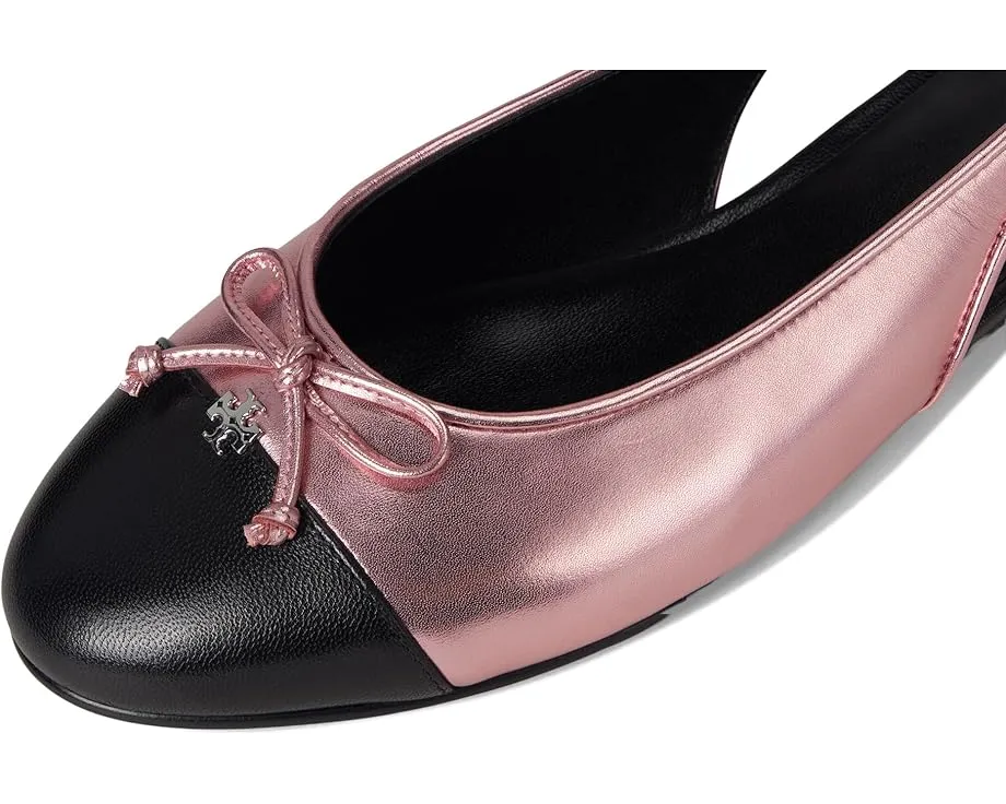 Балетки Tory Burch Cap-Toe Slingback с ремешком на щиколотке