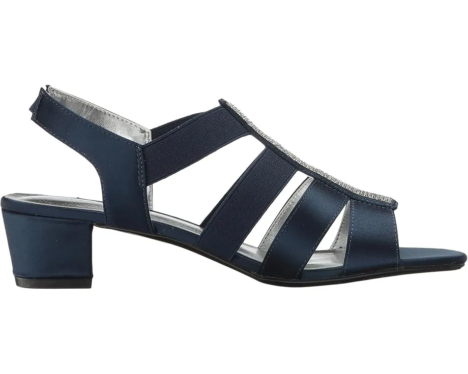 Вечерние сандалии David Tate Eve с кристаллами и квадратным носком