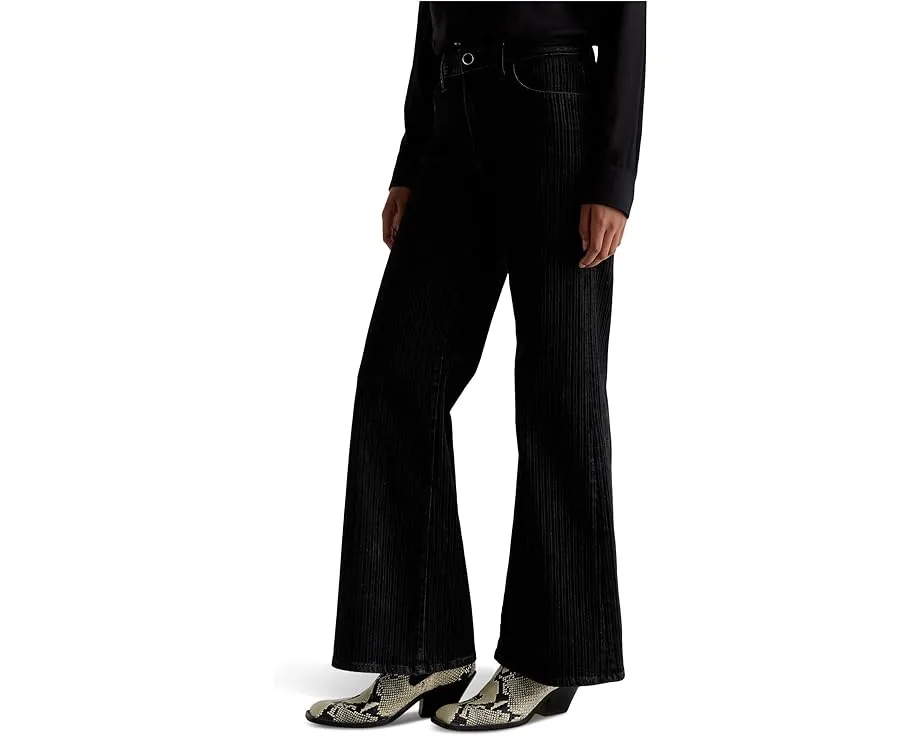 Широкие джинсы AG Saige Mid-Rise Wide Leg с эластаном
