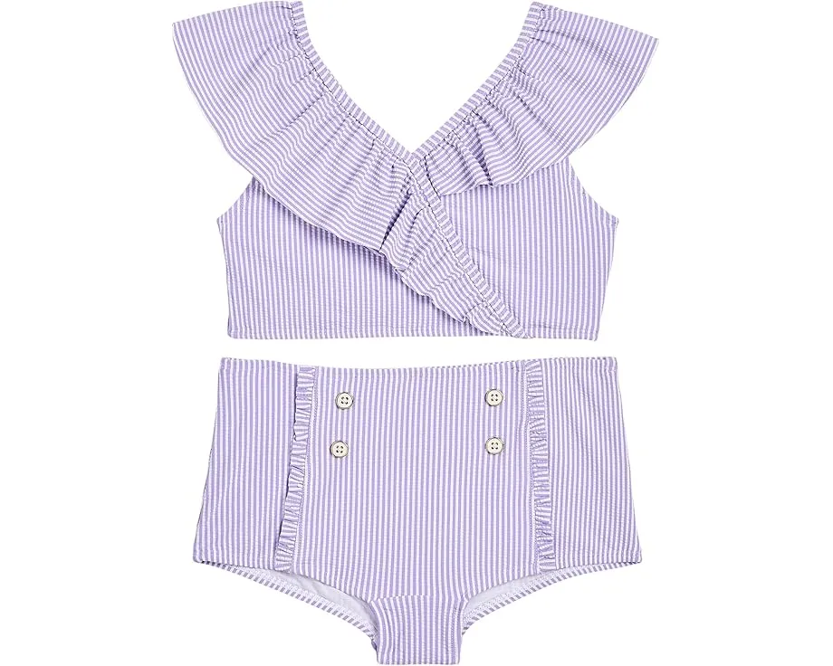 Купальник Retro Two-Piece с рюшами и защитой UPF 50+