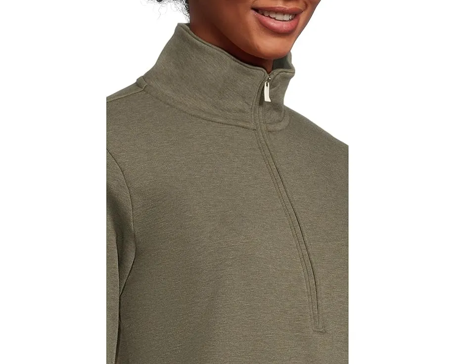 Полузипованный свитер Cloud от TravisMathew с расслабленным кроем и ребристыми манжетами