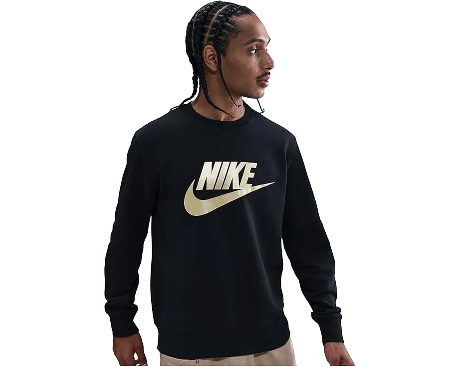 Свитшот Nike Club Brushed Fleece Crew с мягкой подкладкой