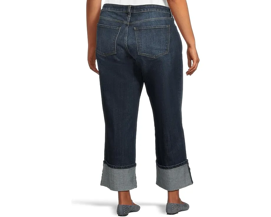 Джинсы KUT from the Kloth Plus Sienna High Rise Straight Leg с подворотом 5 дюймов