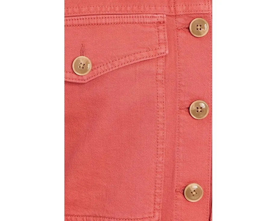 Petite Oversized Cropped Denim Jacket