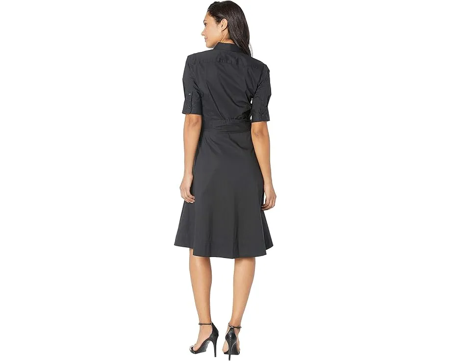 Хлопковое платье-рубашка приталенного силуэта от Lauren Ralph Lauren