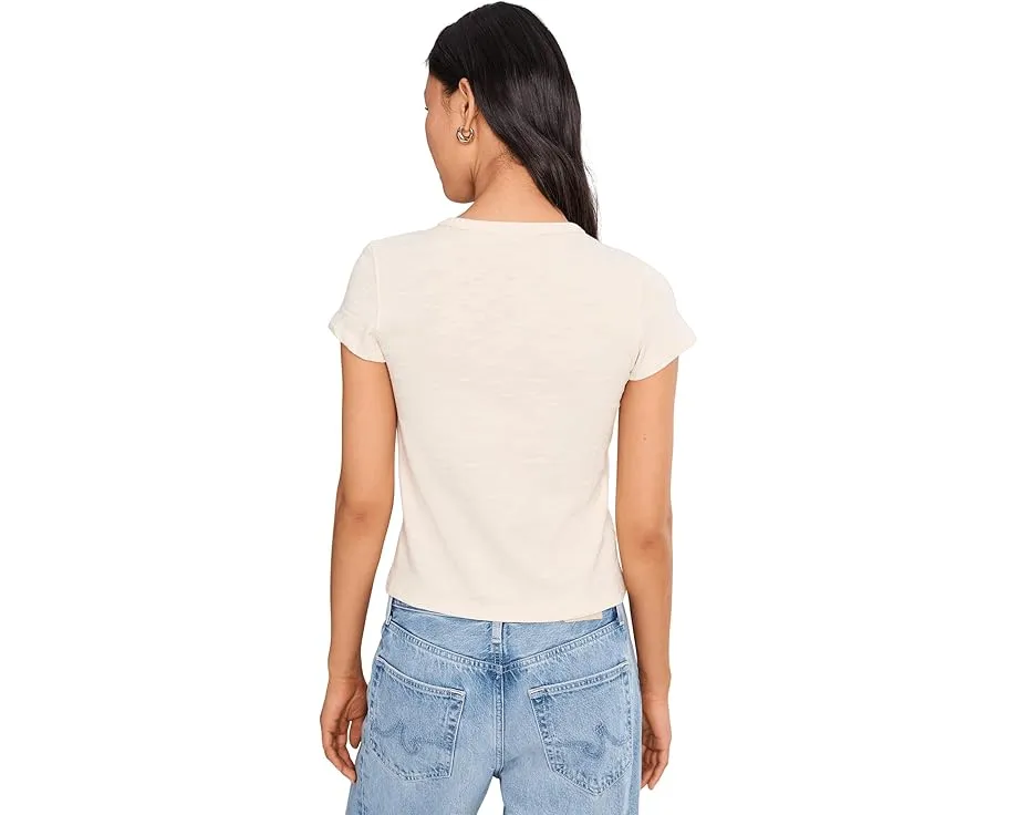 Футболка Lilla P Vintage Little Tee из состаренного слаба укороченного кроя