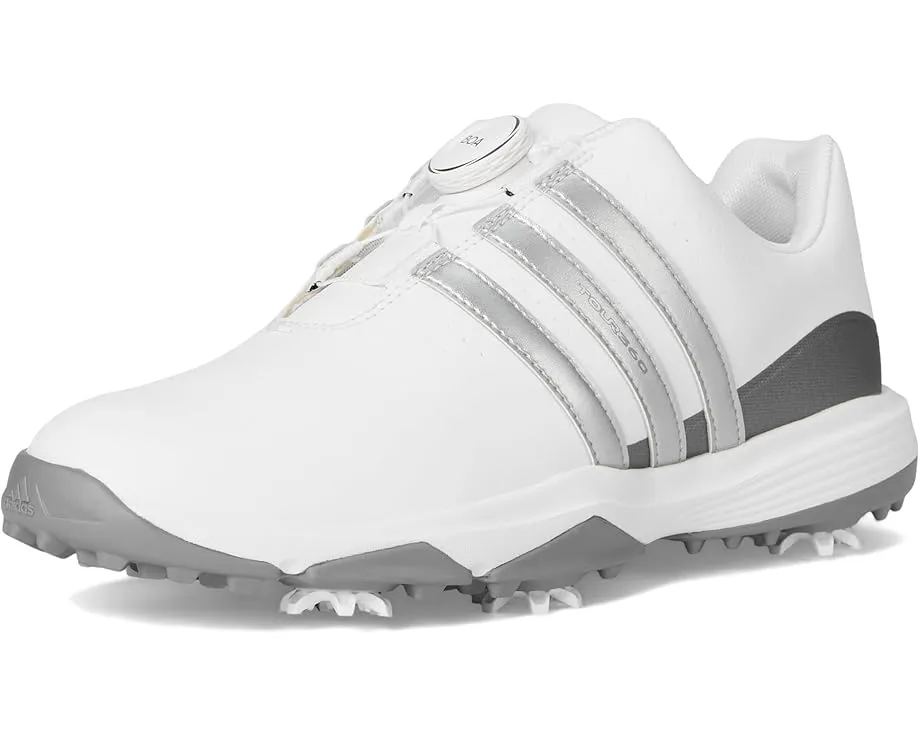 Детская обувь для гольфа Adidas Tour360 Boa 24 с водонепроницаемым верхом и системой BOA