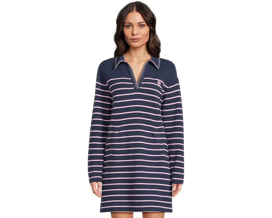 Платье Corvaya с V-образным вырезом и декоративной строчкой от Lilly Pulitzer