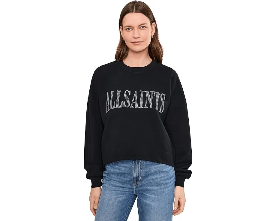 Худи Dash Lila Sweat от AllSaints вымытый черный цвет