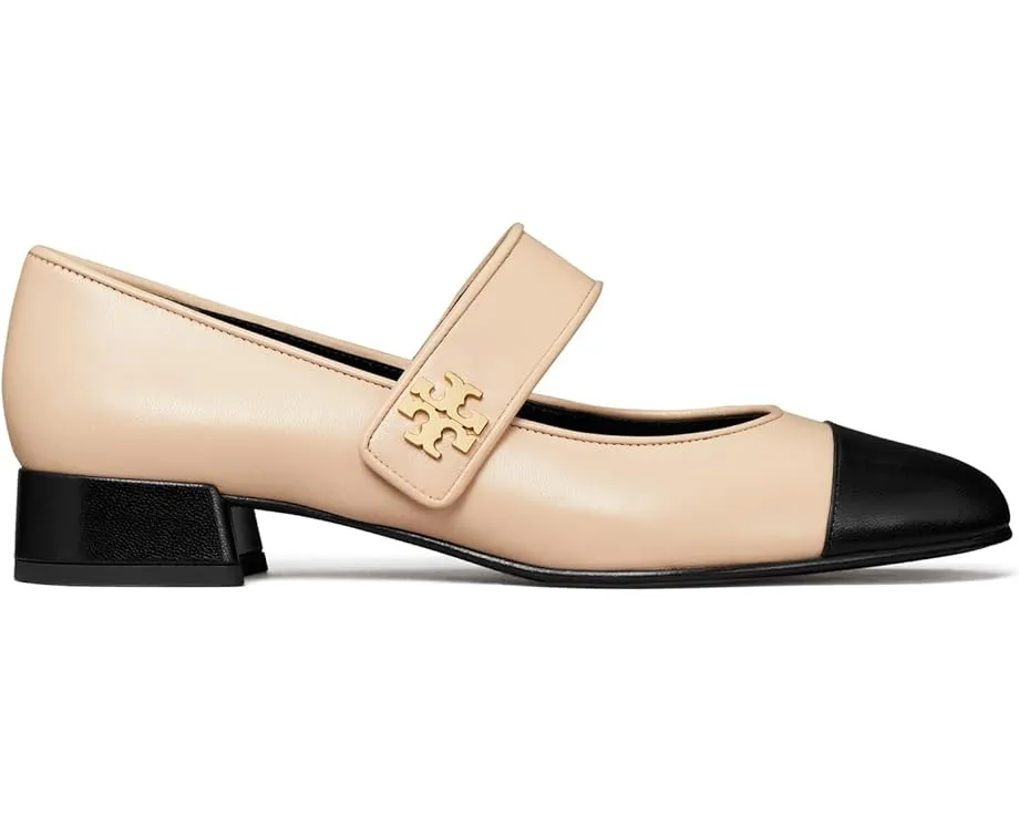 Туфли Tory Burch Cap-Toe Mary Jane Heel Ballet 25mm с контрастным носком