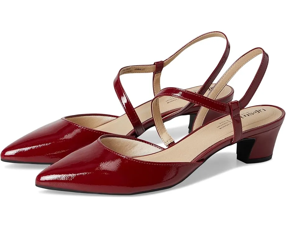 Туфли-лодочки LifeStride Minimalist Dress Pump с острым носком и асимметричным ремешком