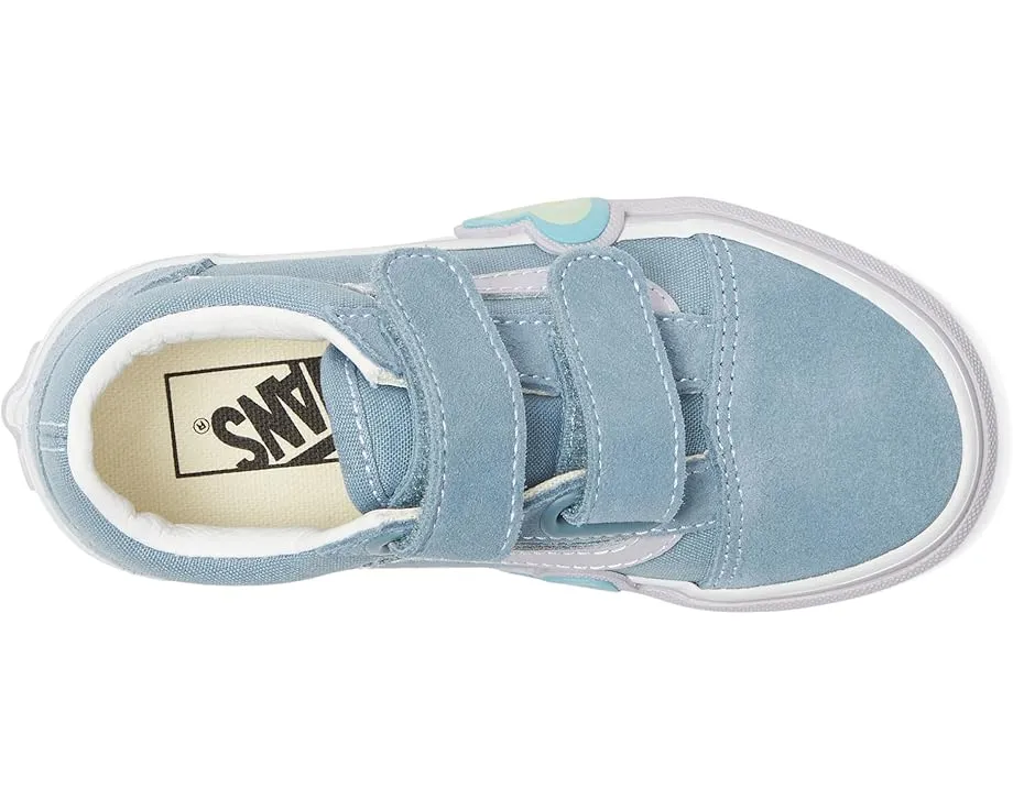 Детские кеды Vans Old Skool V Heart на липучке