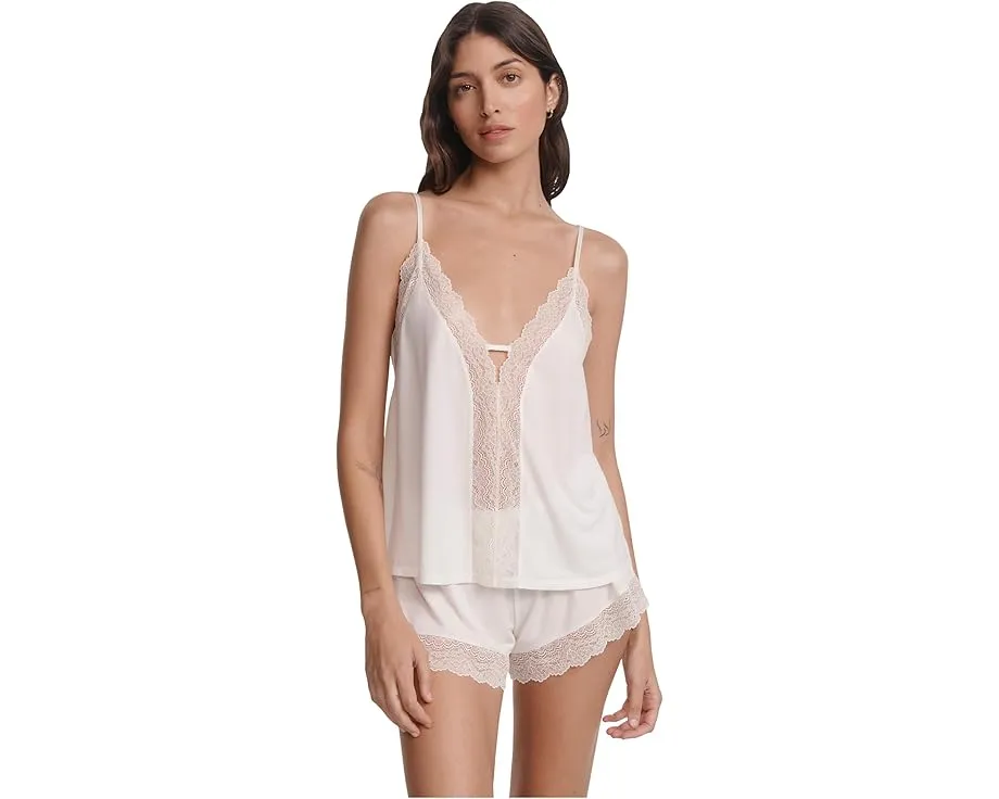 Пижамный комплект Eberjey Lara Cami & Short с кружевной отделкой