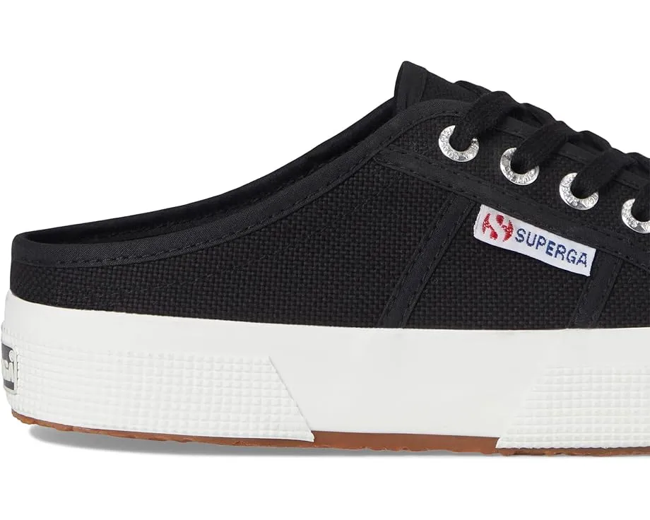 Мюли Superga 2402 из премиального хлопка с вулканизированной подошвой