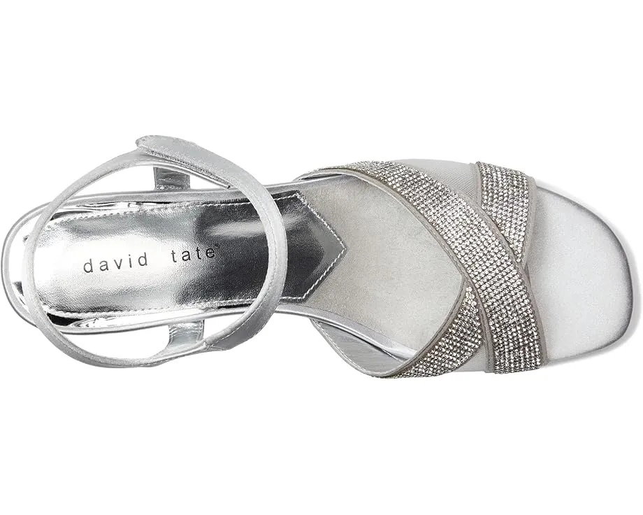 David Tate Босоножки Holiday на каблуке со стразами