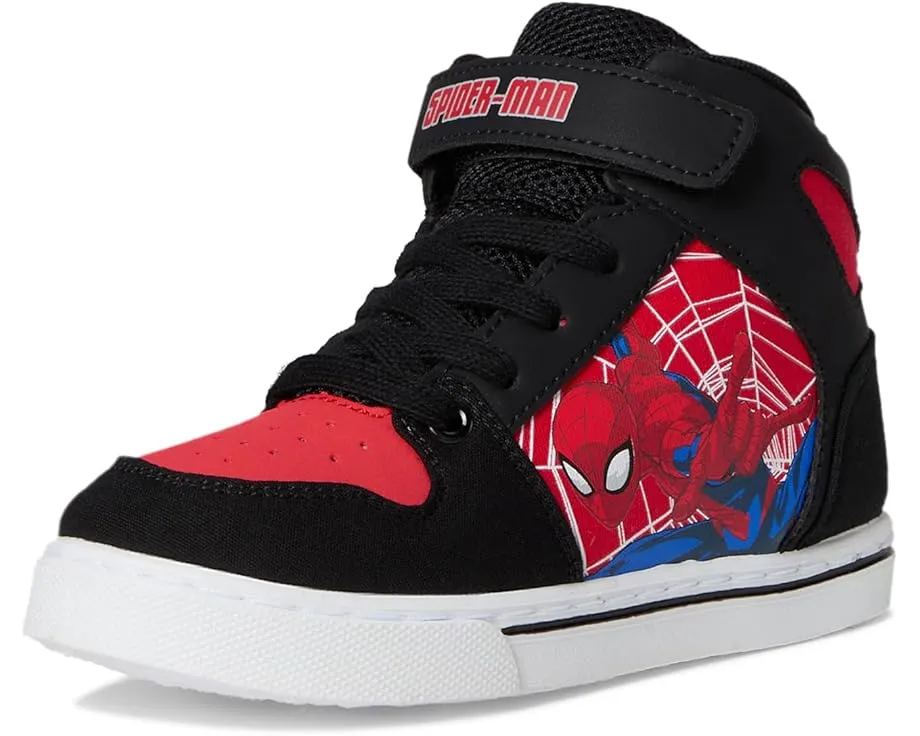 Кроссовки Josmo Spiderman высокие для детей с липучкой и шнуровкой