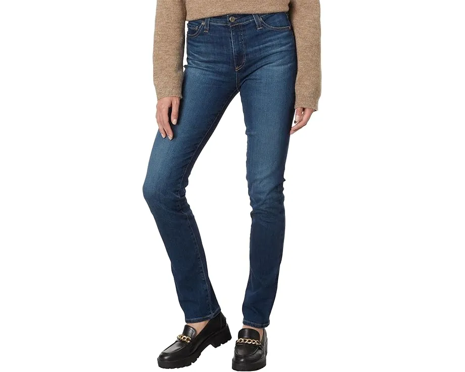 Джинсы AG Jeans Mari High Rise Slim Straight с высокой посадкой