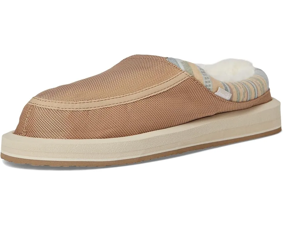 Лоферы Sanuk Donna Cozy с искусственным мехом и стелькой Soft Top для комфорта босиком