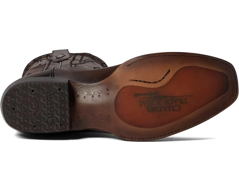 Ковбойские сапоги Cuadra CU347 из кожи с острым носком и логотипом бренда