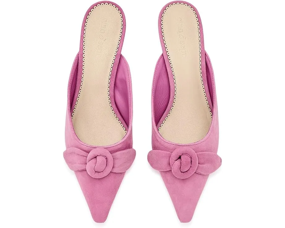 Мюли Layla Suede Kitten Heels от Cinq à Sept на низком каблуке