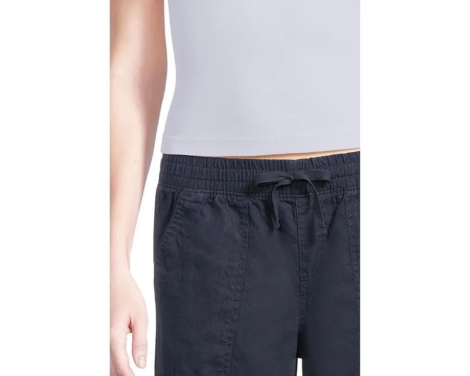 Утилитарные брюки L.L.Bean Premium Linen Breezy с широкими штанинами и карманами карго