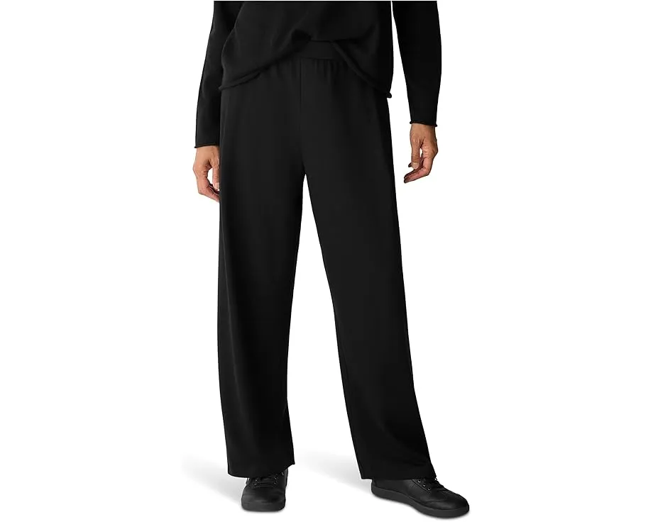 Брюки Eileen Fisher Cozy Brushed Terry с защипами и прямой посадкой