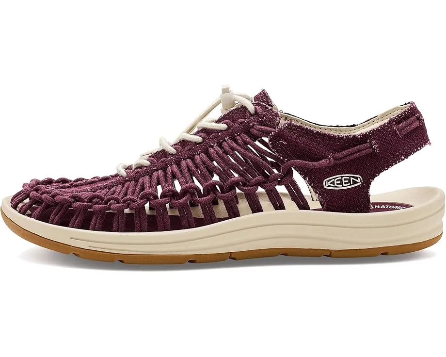 Сандалии KEEN Uneek Canvas с поддержкой свода стопы и шнуровкой