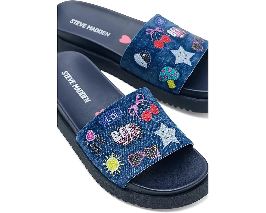 Детские сандалии Steve Madden Fifii с вышитыми аппликациями и удобной стелькой