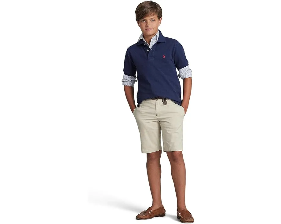 Шорты Polo Ralph Lauren для детей из стрейч-твила без стрелки
