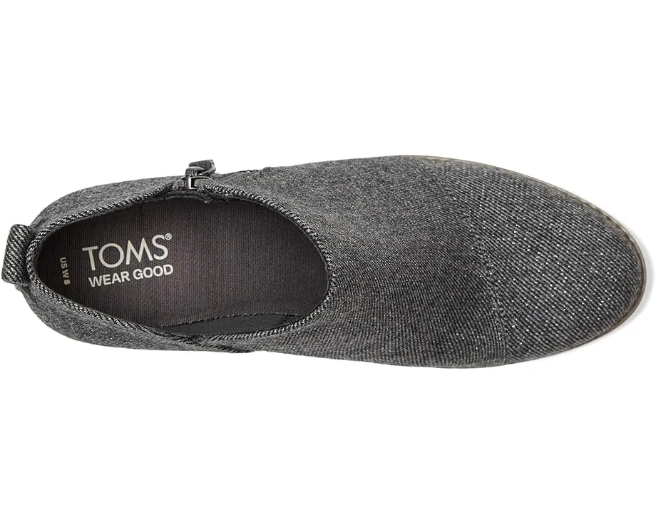 Ботильоны TOMS Goldie на клиновидном каблуке из кожи со стелькой CloudBound