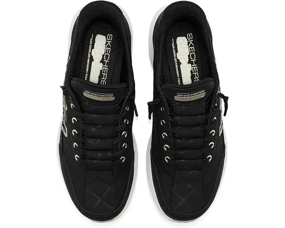 Кроссовки Skechers Contour Foam Cozy Fit Golden Embrace Hands Free Slip-ins с забавным дизайном