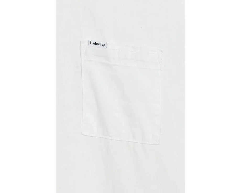 Рубашка Barbour Nelson Short Sleeve Summer Fit из льняной смеси с коротким рукавом