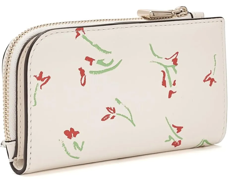 Бифолд кошелек Devin Vibrant Buds Small от Kate Spade New York с принтом цветов