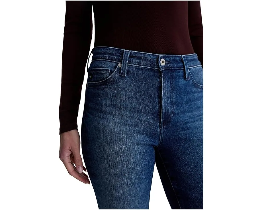 Прямые зауженные джинсы AG Jeans Mari со средней посадкой в цвете Epilogue